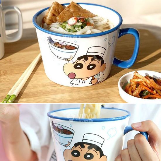 귀여운선물 짱구 전자렌지 라면기 대왕머그컵 집들이