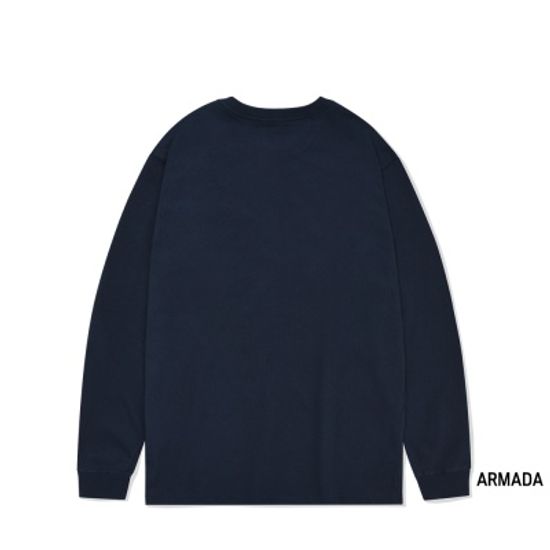 칼하트 K126 워크웨어 포켓 긴팔티 Navy