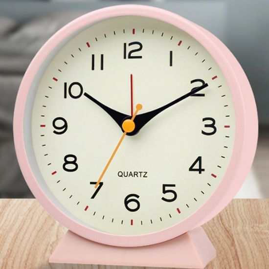 메탈커버 알람 미니 탁상 시계 3color