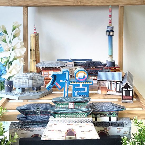 서울랜드마크SET (스티커+페이퍼토이)