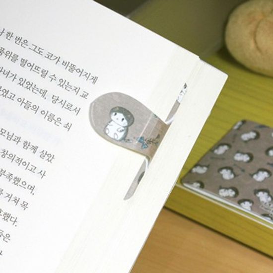 [플라스틱 and 자석 자동책갈피수지인] 봉고(브라운)