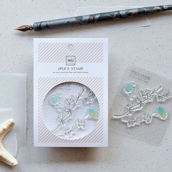 Miccudo 콜라주 클리어 스탬프 (1. Flower Sleepless)