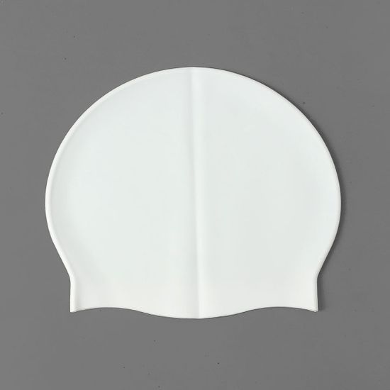 웨이브 실리콘 수영모 실내수영장 물놀이 수모 화이트