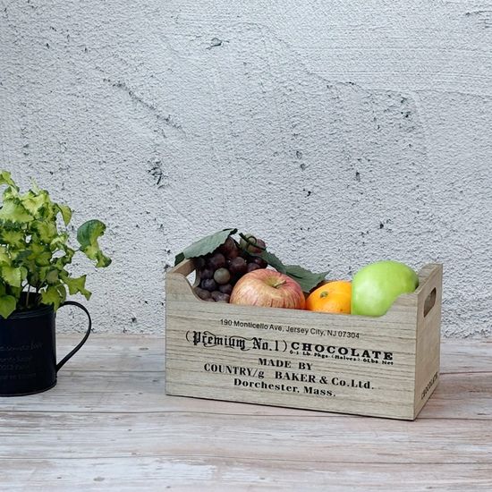 초콜릿 레터링 손잡이 우드 박스