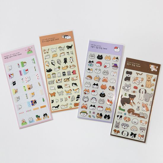 [버숨] 미니 고양이 포인트 스티커
