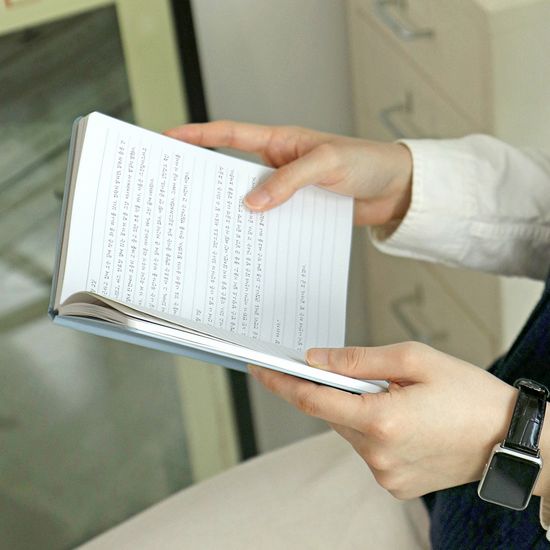  아이코닉 수베니어 B6 밴드 양장노트 라인