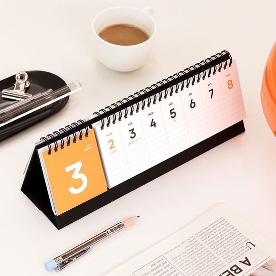 2026 비기닝 심플 데스크 캘린더 위클리