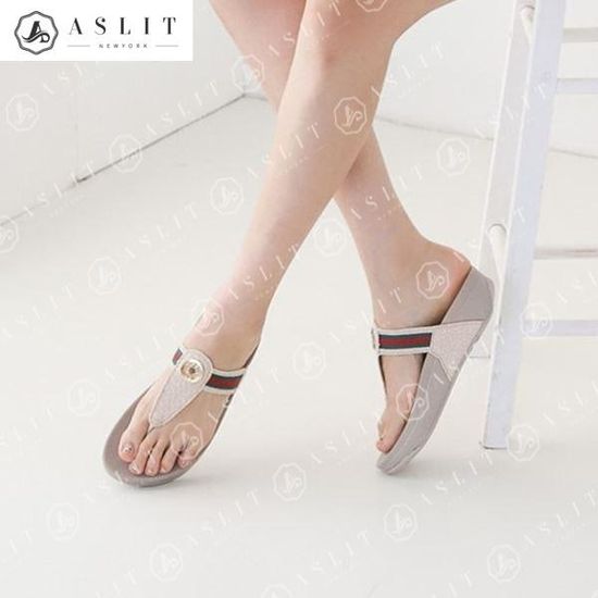 [애슬릿]발 편한 T 스트랩 쪼리 여성 슬리퍼