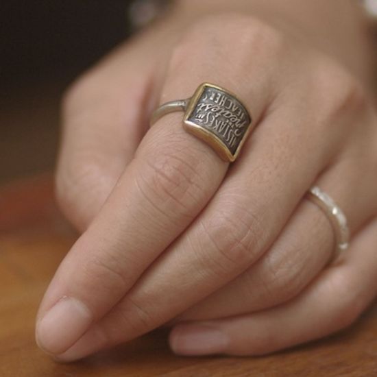 RS-144 인용구 철인 반지 Ver.2