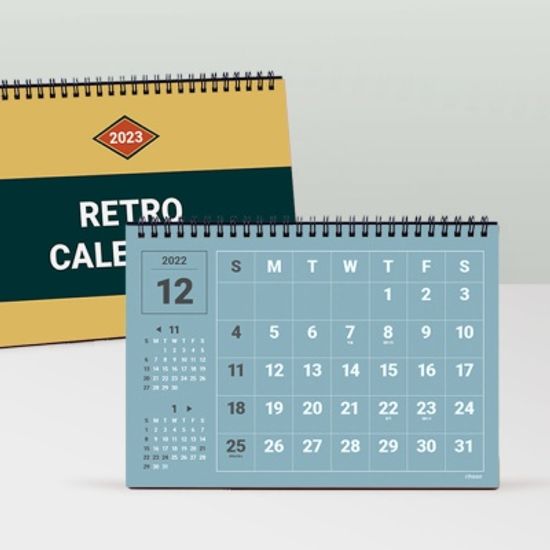 리훈 2023년 레트로 탁상달력 책상 데스크 카렌다