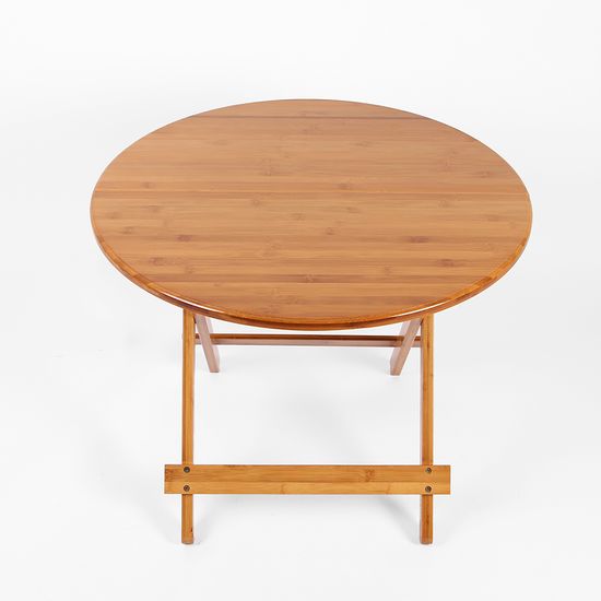 [엣모어]접이식 우드 원형 테이블(70x56cm)
