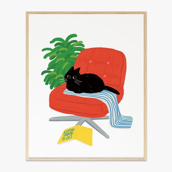 Red chair,찹스타 작가 그림