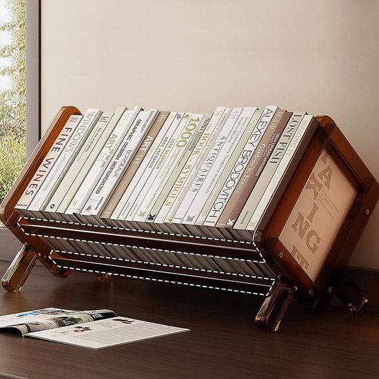 서재 인테리어 아크릴 책장 책꽂이 책상 선반 북앤드