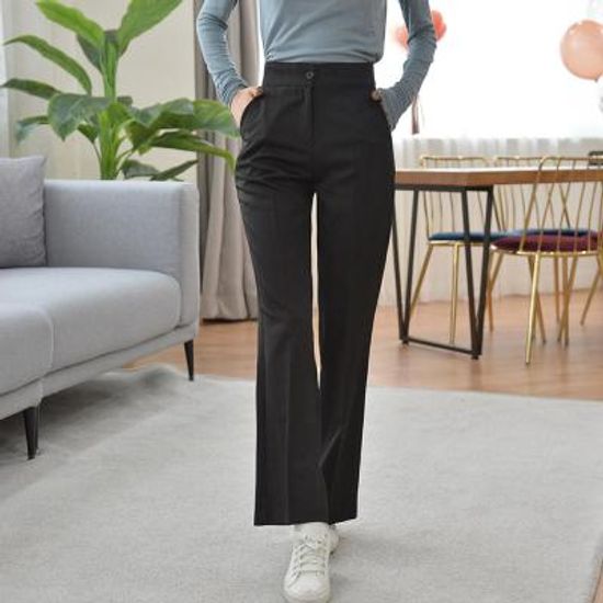 [GBM]여성 속밴딩 부츠컷 롱슬랙스(블랙)