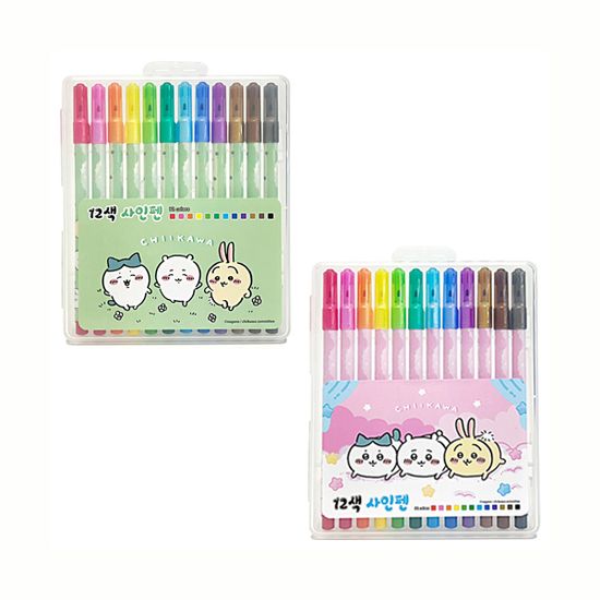먼작귀 12색 사인펜(H130170)랜덤