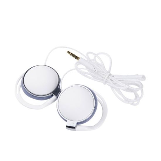 귀걸이형 유선 이어폰 (화이트) 클립 헤드셋 LCBD213