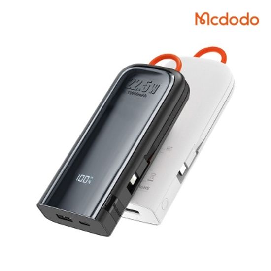 듀얼 케이블 일체형 10000mAh 고속충전 보조배터리