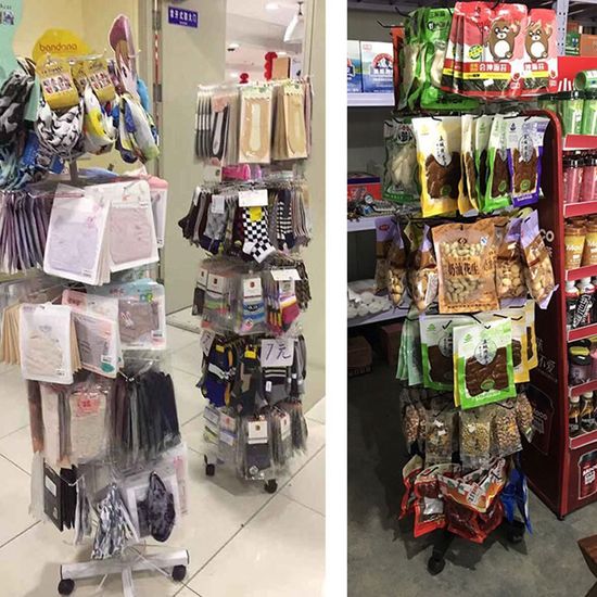 매장 악세사리 스카프 회전 진열대 행거 진열장 앵글