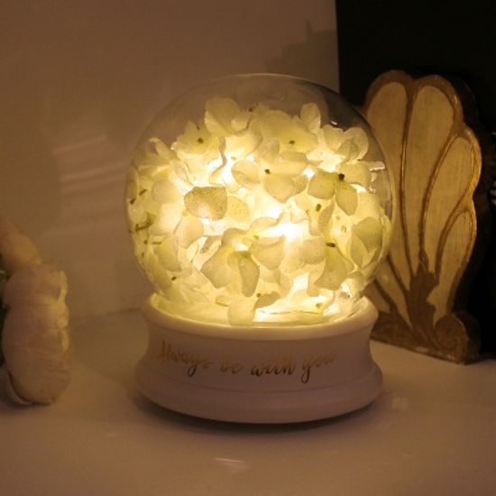 멜로디 수국 돔 LED 무드등