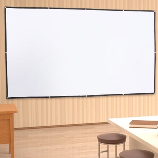 이동형 빔프로젝터 스크린(330x187cm) 홈시어터 영화