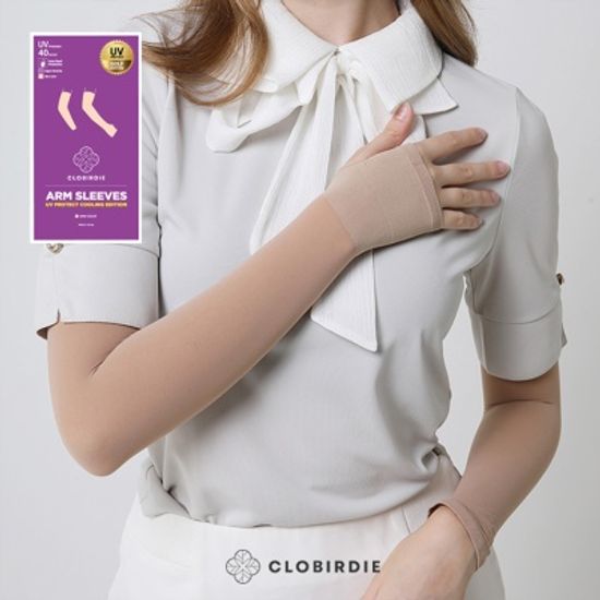 크로버디 자외선차단 남녀공용 40D 암스타킹 (스킨)