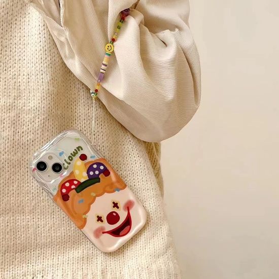 갤럭시 s23 22 21 A시리즈 광대 스마일 스트랩 케이스