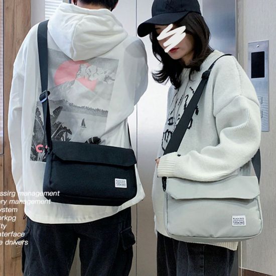 남성 학생 라운드 스퀘어 크로스백 가방(WC1F45C)