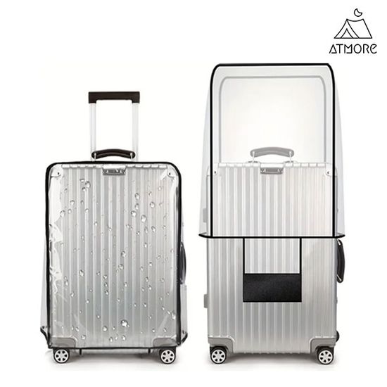 [엣모어] 튼튼한 투명 방수 캐리어커버 4size