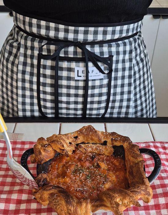 리프제이 작은체크 허리앞치마 5color 하프 미니