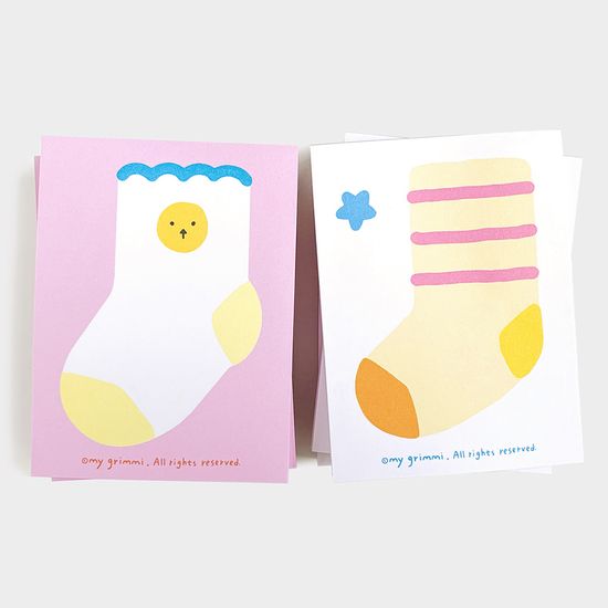 마이 페이보릿 양말 - 메모패드 2종