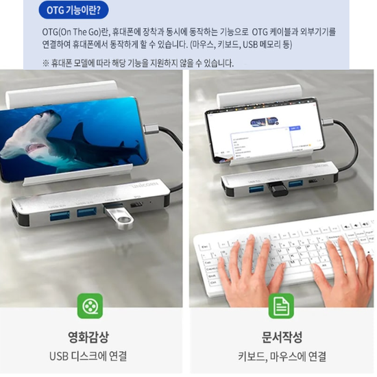C타입 5in1 HDMI 멀티 허브 TCH-P20 유니콘