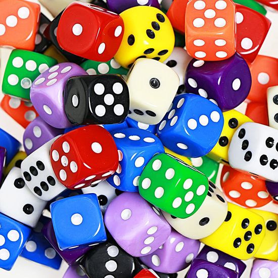 주사위 6면체 주사위 아크릴칼라 T026