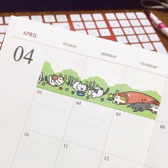 고양이 정원 마스킹테이프