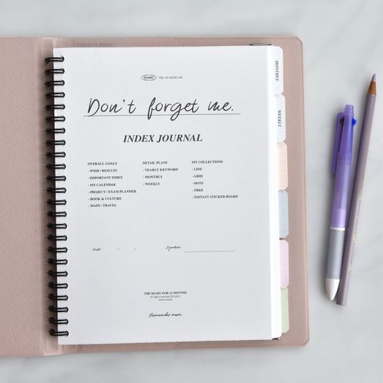 스프링인덱스북-프리스타일 (자유롭게 쓰는 플래너)