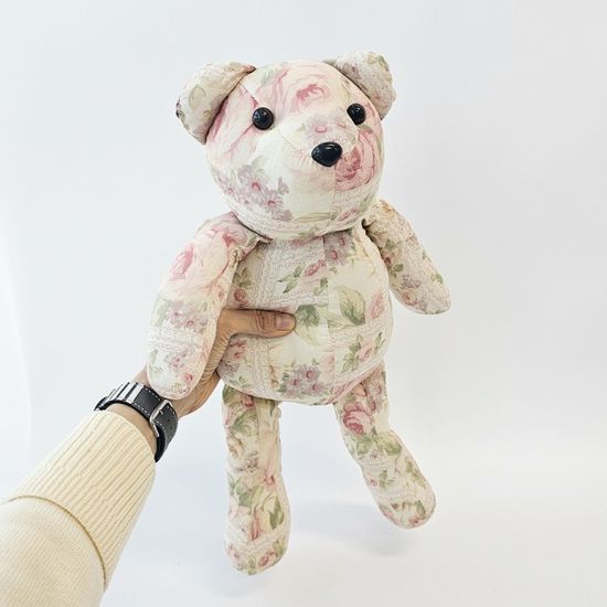 쉐비 플라워 베어 장식인형 2p set