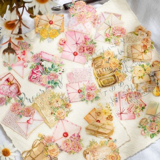 애프터  센트 장식 금박  PET 스티커 다꾸 폰꾸 폴꾸