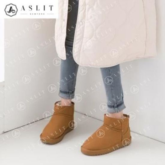 [애슬릿]심플 발 편한 털 안감 방한 겨울 앵클 부츠