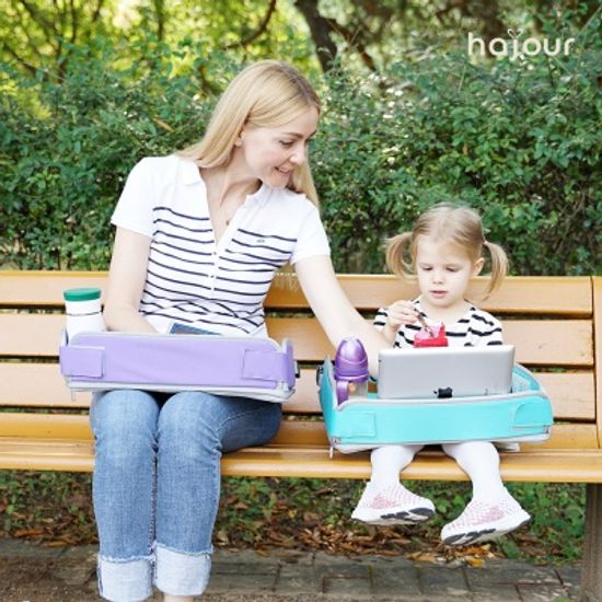 하쥬르 다용도 폴딩 차량용 테이블 카시트 트레이