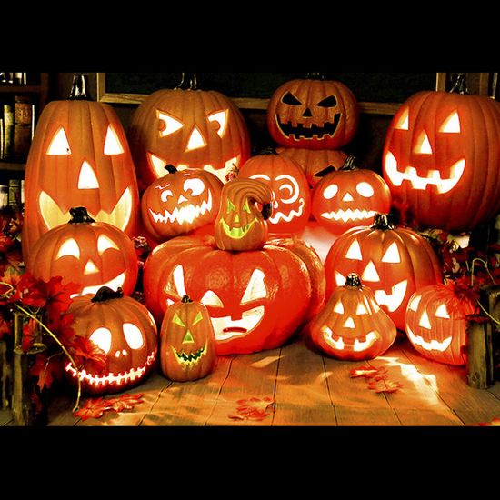 할로윈 LED 잭 오랜턴 (25cm)