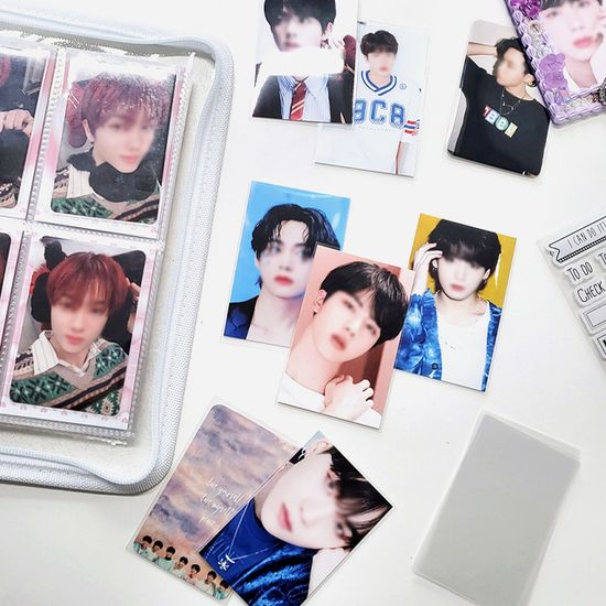 투명 하드타입 아이돌 포토카드 슬리브 사진 홀더
