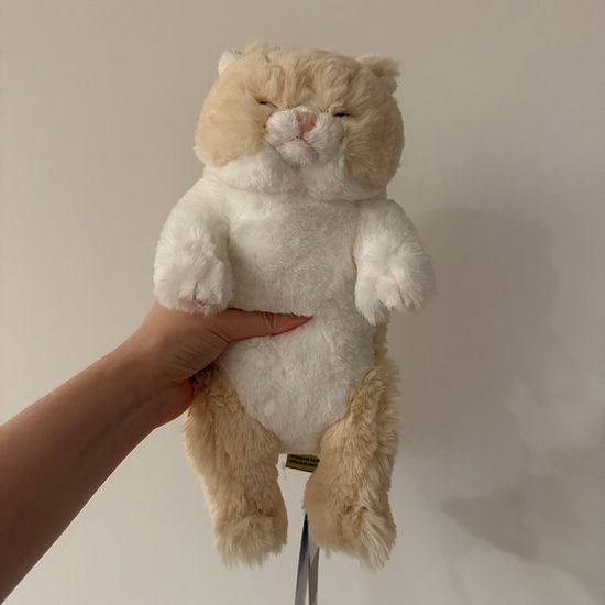 무릎인형 미니 잠자는 쓰야쓰야 고양이 CR 애착 인형
