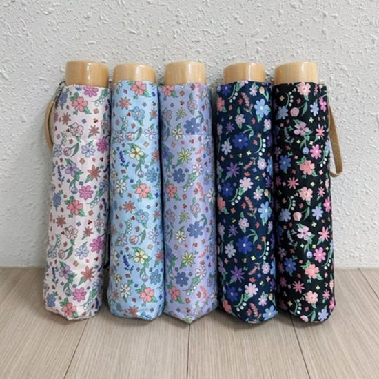 [애슬릿]잔꽃 패턴 양산 우산 수동 암막 우양산