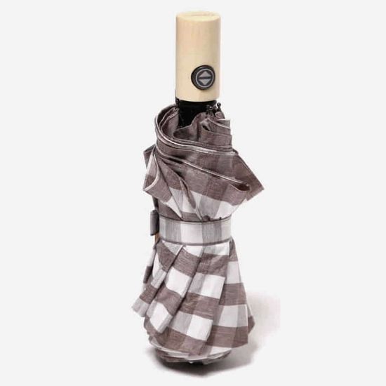 파라체이스 3257 스퀘어 코튼 우드 그립 3단우산 양산