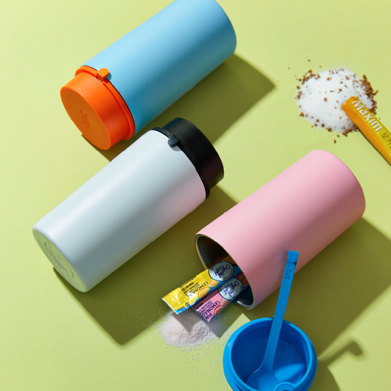 스픽 파우더컵 스테인레스 티스푼 텀블러 355