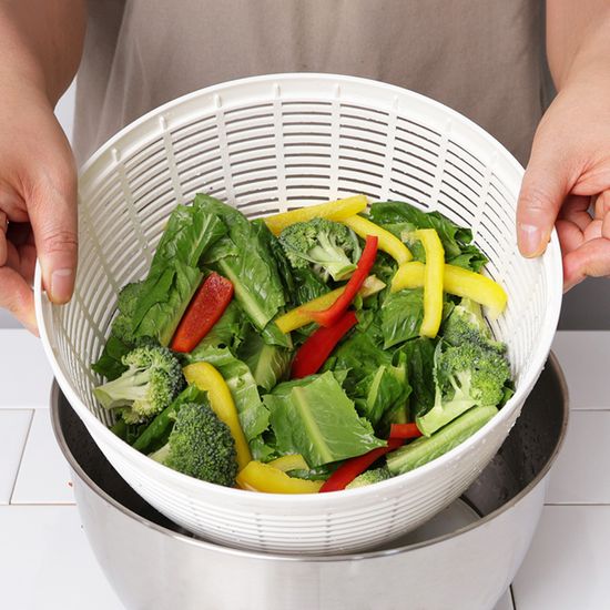 유로룩스 스텐 304 펌프형 야채 탈수기 1p