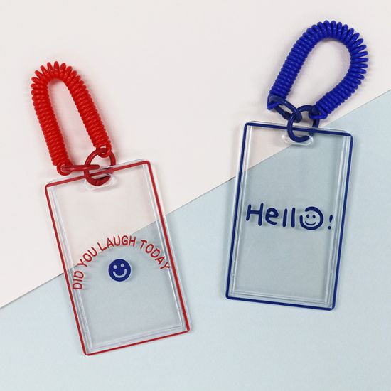 비팬시 헬로스마일 투명아크릴 카드케이스 