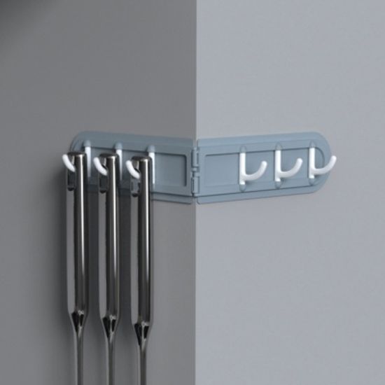 [ABC생활]4컬러 욕실 주방 코너 다용도 6구 후크 