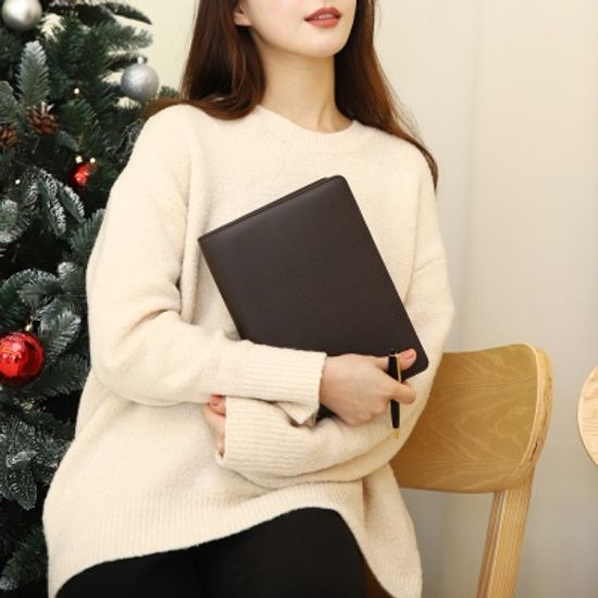 [무료배송] 국내제작 고급 가죽 만년 다이어리 지퍼형