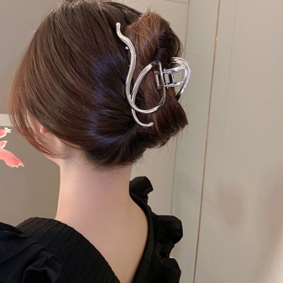 골드/실버 꼬임 헤어 집게핀 고정핀 예쁜 악세사리