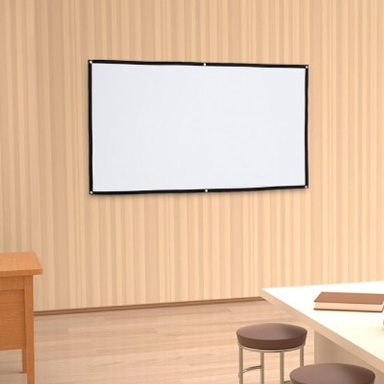 이동형 빔프로젝터 스크린(159x90cm) 걸이식 빔스크린
